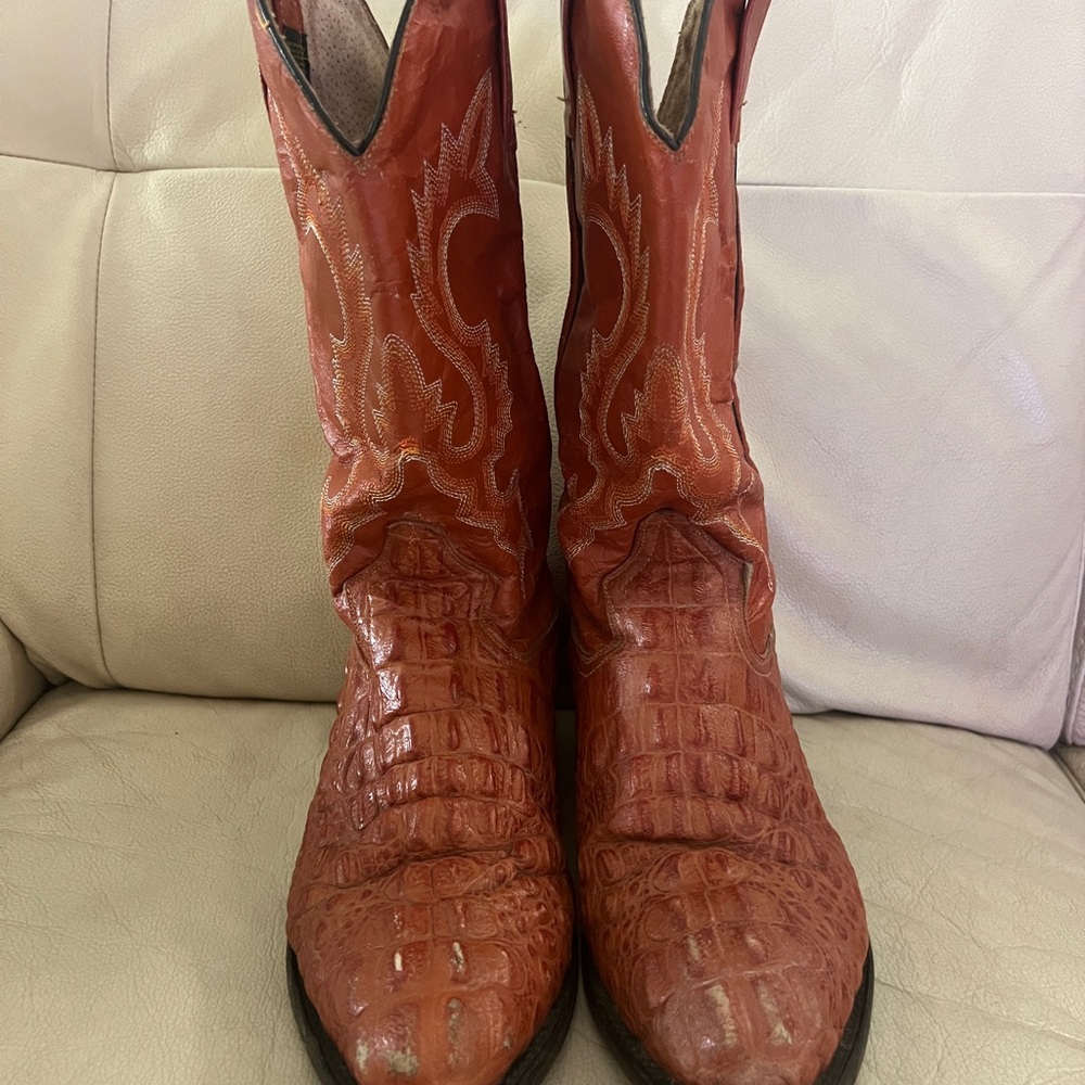 Cowboy Alligator Western Boots Men's size US 9